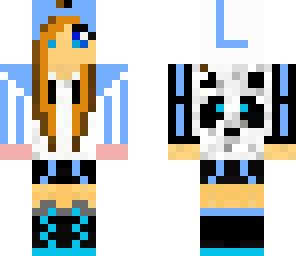 cool blue girl