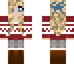 blonde sweater girl