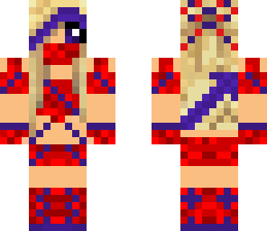 red and purple ninja