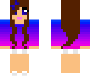 purple blue girl