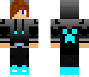 sick cool black and blue dood in hoodie