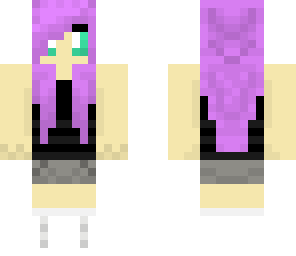 purple haired girl
