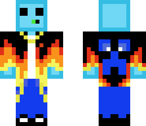 slime dj with fire jacket