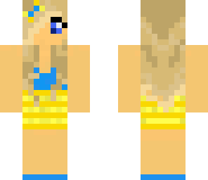 cute girl with blue and budder dress