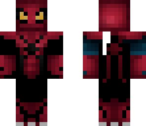 black and red spiter man