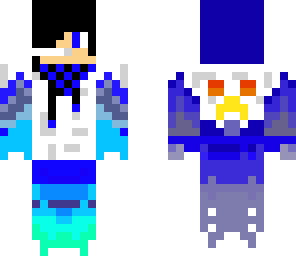 blue with cool shirt