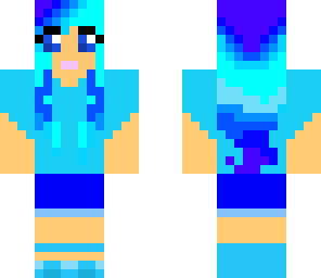 pretty blue girl