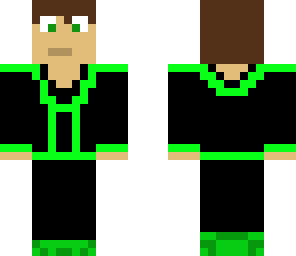 green and black