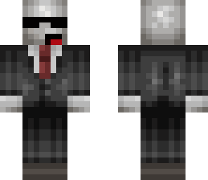 slender man with sunglasses