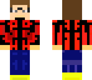 red shirt and sunglasses