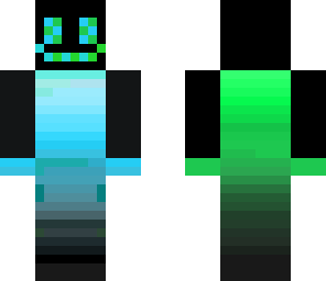 blue and green