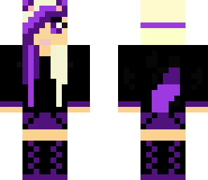 purple wolf girl