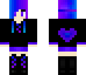 blue and purple girl