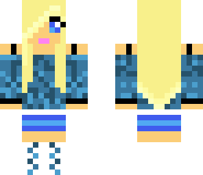 epic blue hipster girl