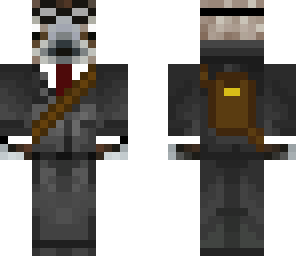 sloth in suit with backpack