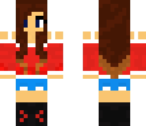 girl wearing red