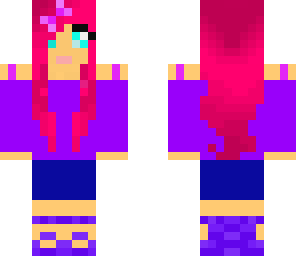 pink hair cute girl