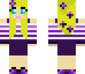 purple flower girl