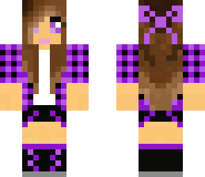 purple cute girl