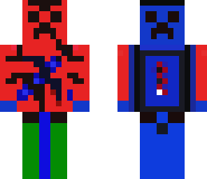the 2 faced killer with diamond sword on stomach