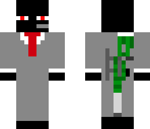 enderman with dual golden deagles and sniper