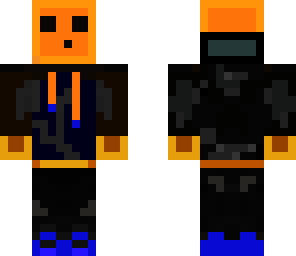 orange slime with blue bits