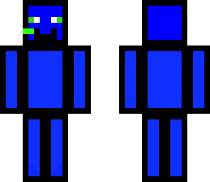 somewhat creepy blue guy
