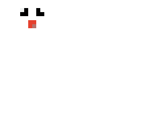 floating happy ghast face