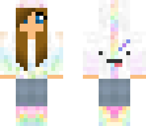 edit rainbow unicorn girl