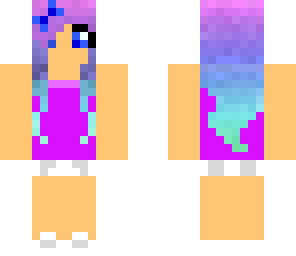 purple blue girl