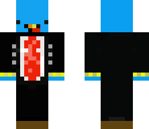blue guy in a suit