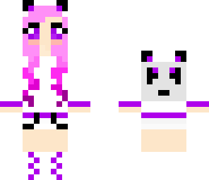 panda girl pink