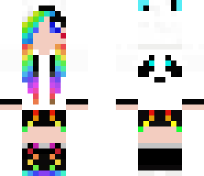 edited cute panda girl
