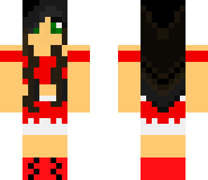 cheerleader with headphones
