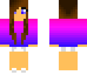 purple blue girl