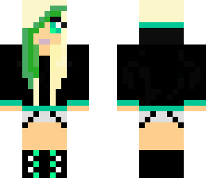 green blonde girl