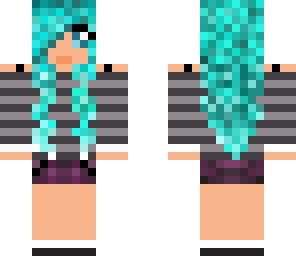 girl with blue hair