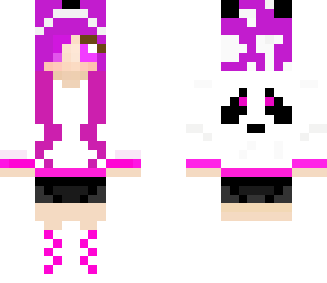 panda girl purple