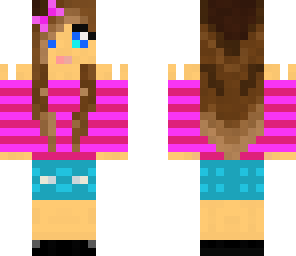 purple striped shirt girl