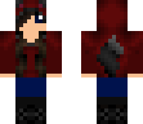 2nd edit of a black wolf girl