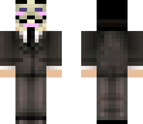 ultihood in anonymous suit made by ultihood