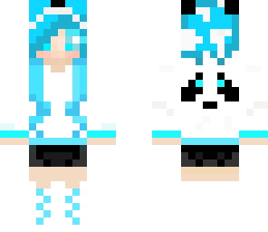 panda girl cyan 2