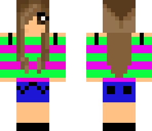 sweet minecraft girl skin