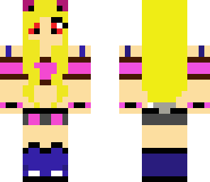 pink wolf girl