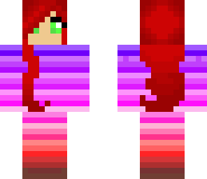 rainbow red head