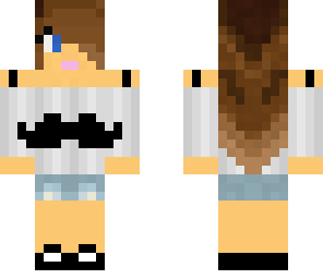mustache girl