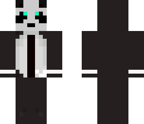 black striped panda skin