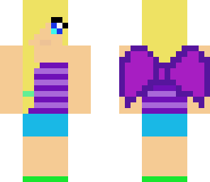 purple winged girl