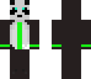 lime green panda