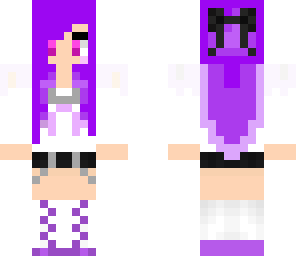 purple anime girl edit